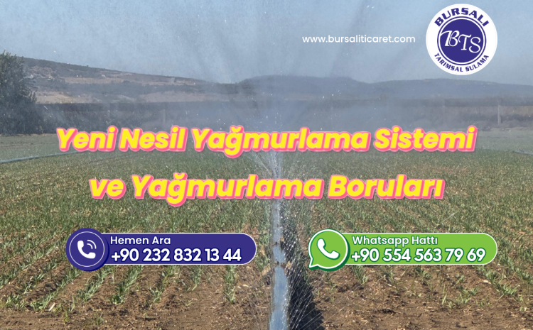  İzmir Menemen Yeni Nesil Yağmurlama ve Sulama Sistemleri